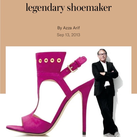 NEW Stuart Weitzman French Cuff Sandals in Geranium Suede - Size 9.5 - Picture 2 of 9